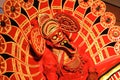 Kathakali traditional Indian dance performance in Kerala. South India. Royalty Free Stock Photo