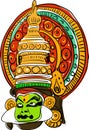 Kathakali Vector vector illustration for designs