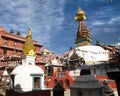 Kathesimbhu stupa, it is buddhist stupa situated in old town of Kathmandu city, Nepal Royalty Free Stock Photo