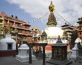 Kathesimbhu stupa courtyard in Kathmandu, Nepal