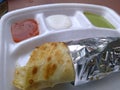 Kathi roll on plate