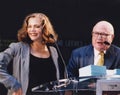 Kathleen Turner and Gerald Schoenfeld at Stars in the Alley