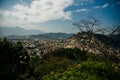 Kathmandu. Beautiful view of the city from Boudha Stupa