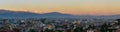 Kathmandu city and the Himalayas panorama