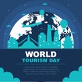 Kathmandu City Nepal Asia Travel World Tourism Day Illustration