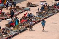 A landscape of a crowded local market near Kathmandu Durbar Square, Kathmandu Royalty Free Stock Photo