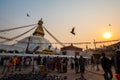 A landscape around Boudhanath, Kathmandu, Nepal Royalty Free Stock Photo