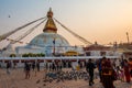 A landscape around Boudhanath, Kathmandu, Nepal Royalty Free Stock Photo