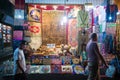 Kathmandu, Nepal - April 19, 2018 :Souvenir shop for sell in Thamel street at Kathmandu town