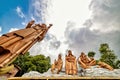 Tallest statue of Lord Shiva located in the outskirts of Kathmandu. Royalty Free Stock Photo