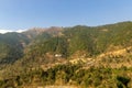 KATHMANDU, NEPAL - CIRCA 2017: View of Ncell sign on a green hill. Ncell mobile phone internet provider. Ncell is a privately Royalty Free Stock Photo