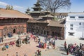 KATHMANDU, NEPAL - FEBRUARY 10, 2015: The famous Durbar square o