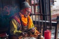 Hindu priest pray in Pashupatinath