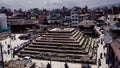 KATHMANDU, NEPAL - MAY 2: Top down view of durbar square area