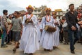 Musical performers during Indra Jatra in Kathmandu, Nepal