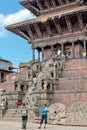 Nyatapola temple on Taumadhi Square in Bhaktapur, Kathmandu, Nepal Royalty Free Stock Photo