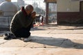 Old Man Praying Royalty Free Stock Photo