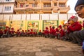 KATHMANDU, NEPAL - Pupils during lesson in primary school. Royalty Free Stock Photo