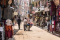 Kathmandu street, tourist district. Nepal.