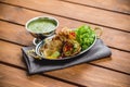 Kati roll traditional indian cuisine sauce towel kitchen cafe restaurant topping