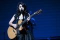 Katie Melua on stage Royalty Free Stock Photo