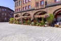 Historic housing estate for coal miners from the beginning of the 20th century, Liberation Square, Katowice, Nikiszowiec, Poland