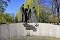 Katowice, Poland - Katyn victims memorial monument by sculptor Stanislaw Hochul and architect Marian Skalkowski at the Plac
