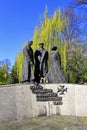 Katowice, Poland - Katyn victims memorial monument by sculptor Stanislaw Hochul and architect Marian Skalkowski at the Plac