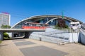 KATOWICE, POLAND - MAY 05, 2018: Old Konstal 105Na tram passing Royalty Free Stock Photo