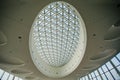 Katowice, Poland - October 24, 2014: Interior of futuristic roof