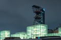 Katowice, Silesia, Poland - January 20th 2023: Night view on Silesian Museum.