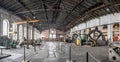 Katowice, Silesia, Poland - January 20th 2023: Panoramic view on the hall interior of Walcownia Cynku