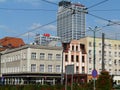 KATOWICE,SILESIA,POLAND-The main square in the cyty center of Katowice