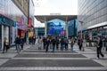 Katowice, Silesian, Poland - The Katowice gallery shopping mall and railway station Royalty Free Stock Photo