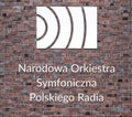 Katowice, Silesian, Poland - Sign of the National radio symphony orchestra of Poland