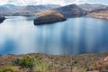 Katse Dam - panoramic view Royalty Free Stock Photo