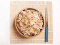 Katsuobushi. It is preserved food made from skipjack tuna.