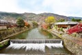 Katsura River in the Arashiyama area of Kyoto