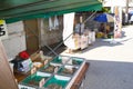 Japan Morning Market, Katsuura, Local stall holders can be seen selling thier produce in this 400 year old Market place. Royalty Free Stock Photo