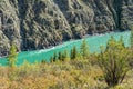 The Katun river in the Altai mountains
