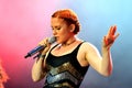 Katy B (redhead singer and songwriter) concert at FIB Festival