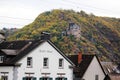 Katz castle in Goarhausen, view from Sankt Goar, Germany