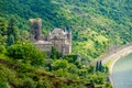 Katz Castle at Rhine Valley near St. Goarshausen, Germany Royalty Free Stock Photo