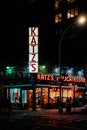 Katz`s Delicatessen, in the Lower East Side, Manhattan, New York City