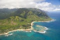 Kauai aerial view Royalty Free Stock Photo