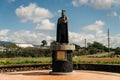 Kauai, Hawaii - Dec 2022 King Kaumualii Statue in Russian Fort Elizabeth State Historical Park