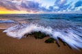 Kauai Hawaii Sunset at the Beach Royalty Free Stock Photo