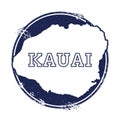 Kauai vector map.