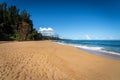 Kauapea Beach, also called Secret Beach, on the Hawaiian Island of Kauai