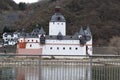 Kaub, Germany - 03 14 2022: Burg Pfalzgrafenstein, island castle Royalty Free Stock Photo